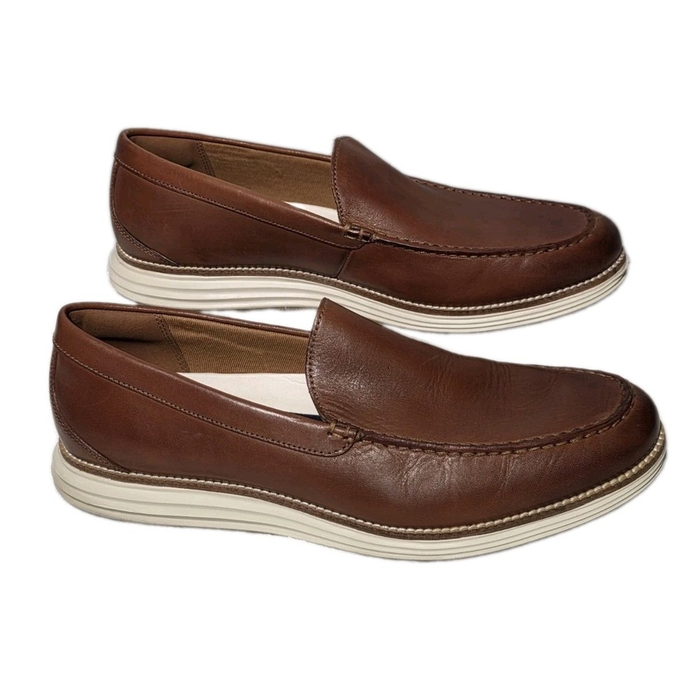 Cole Haan Original Grand Venetian Loafers Mens 12M British Tan Leather C29697